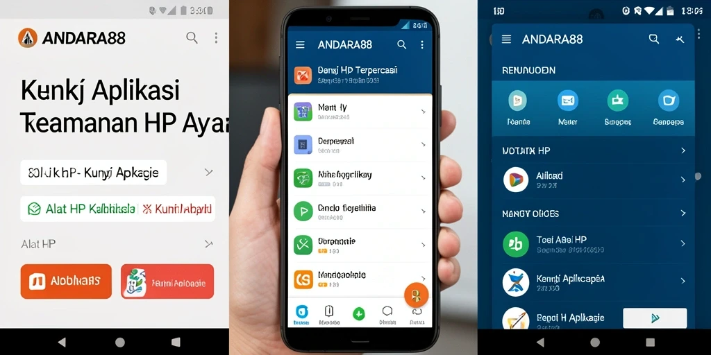 Antarmuka aplikasi ANDARA88 yang mudah digunakan dan aman.