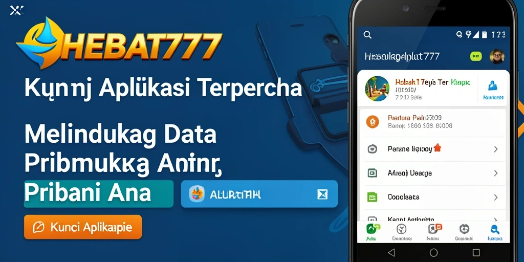 Tampilan antarmuka HEBAT777 untuk mengunci aplikasi dengan aman.