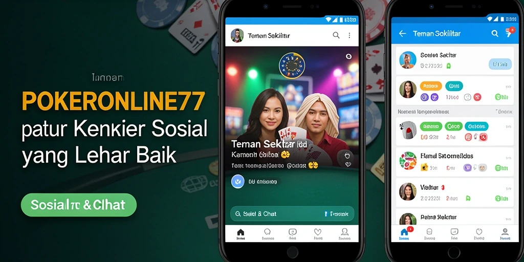 Antarmuka POKERONLINE77 untuk menjalin pertemanan secara mudah.