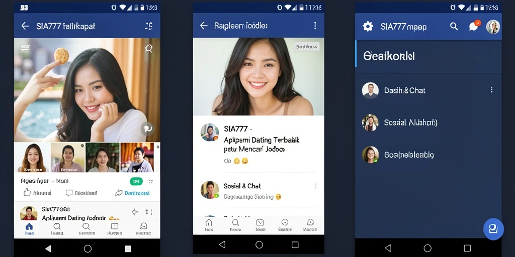 Antarmuka SIA777 menampilkan halaman profil pengguna yang menarik.