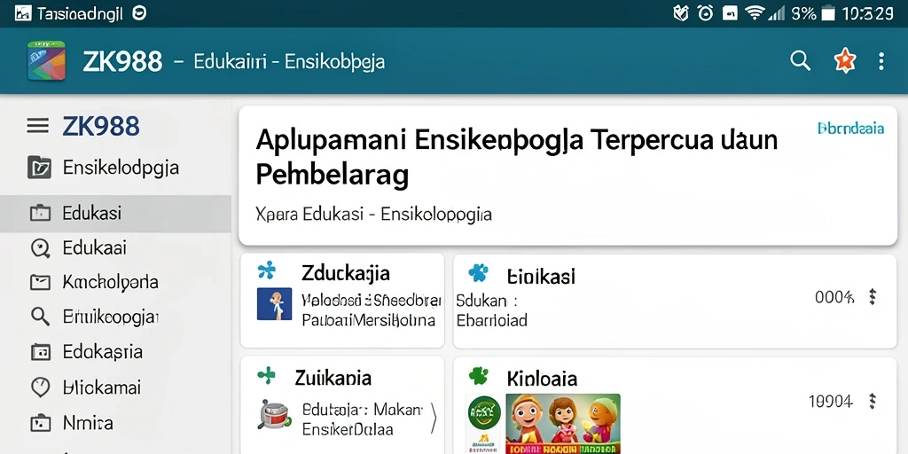 Tampilan antarmuka ZK988 yang menarik dan informatif.