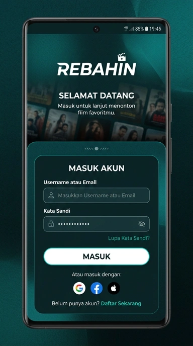 Panduan Masuk Akun Rebahi di Android