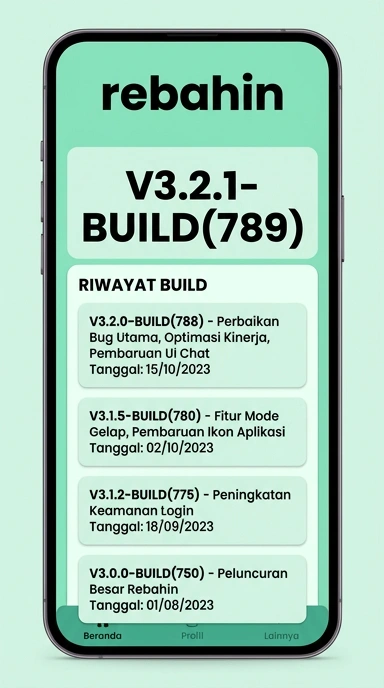 Riwayat Versi Aplikasi Rebahan untuk Pengguna Android